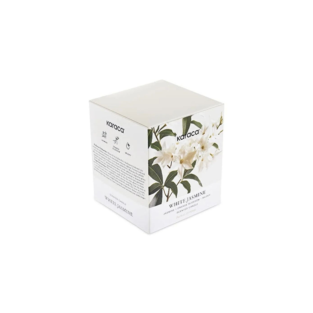 Karaca Blomster Intens Duftlys - Hvid Jasmin - 170 g - Løven Home