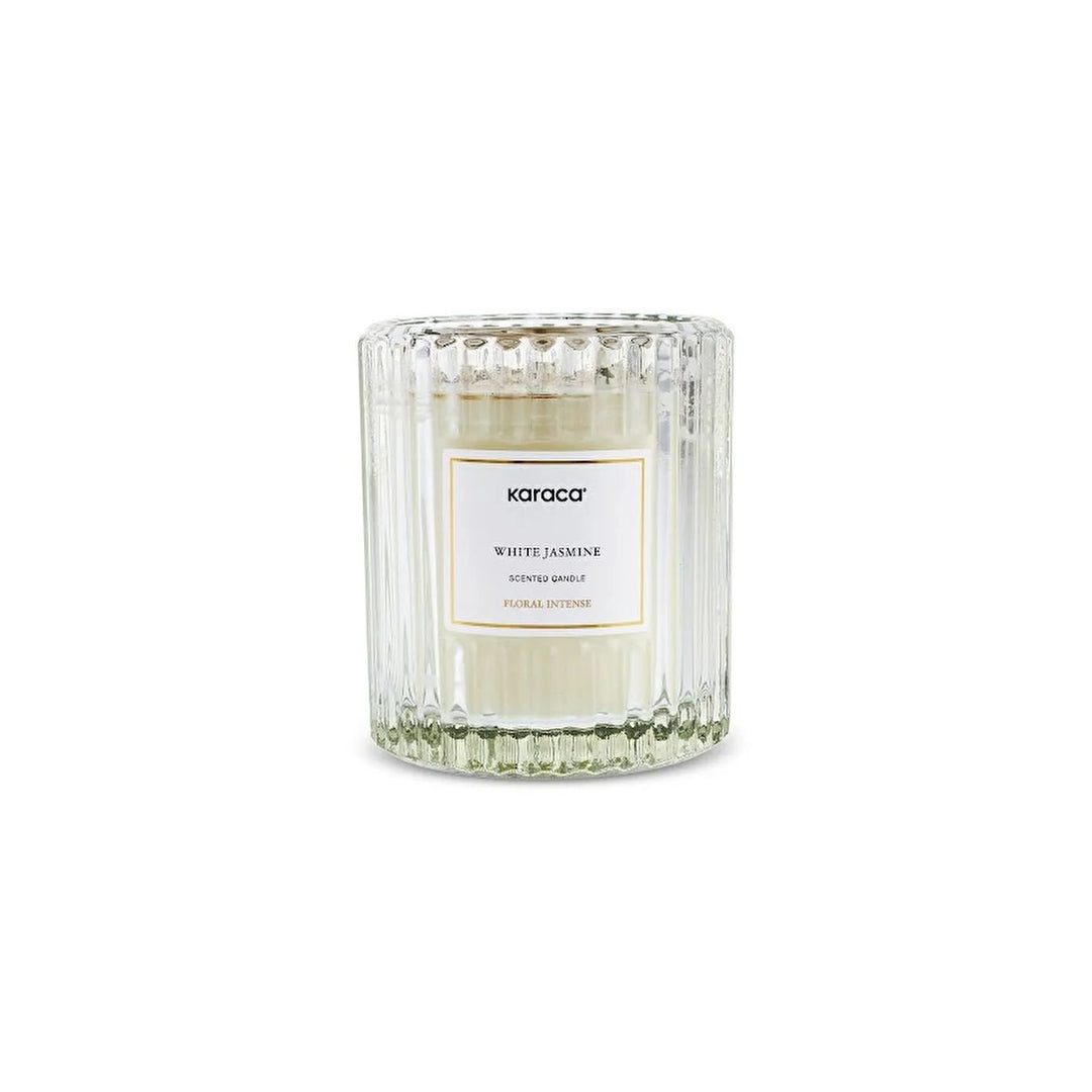 Karaca Blomster Intens Duftlys - Hvid Jasmin - 170 g - Løven Home