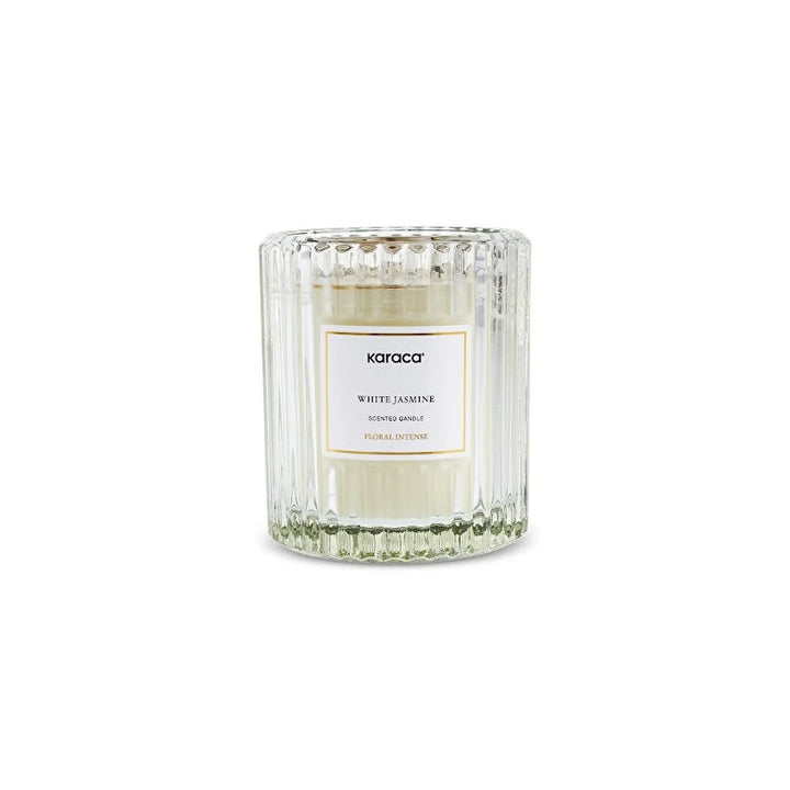 Karaca Blomster Intens Duftlys - Hvid Jasmin - 170 g - Løven Home