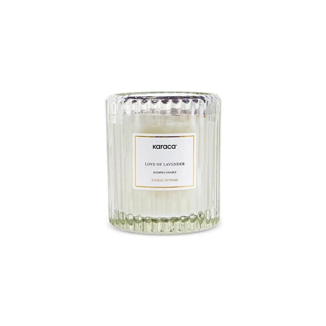 Karaca Blomster Intens Duftlys - Kærlighed til Lavendel - 170 g - Løven Home