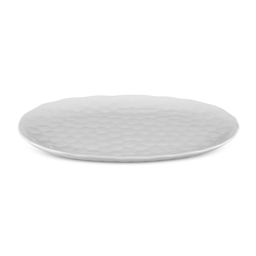 Karaca Bomonti Serveringsfad, 26 cm | Hvid Porcelæn - Løven Home