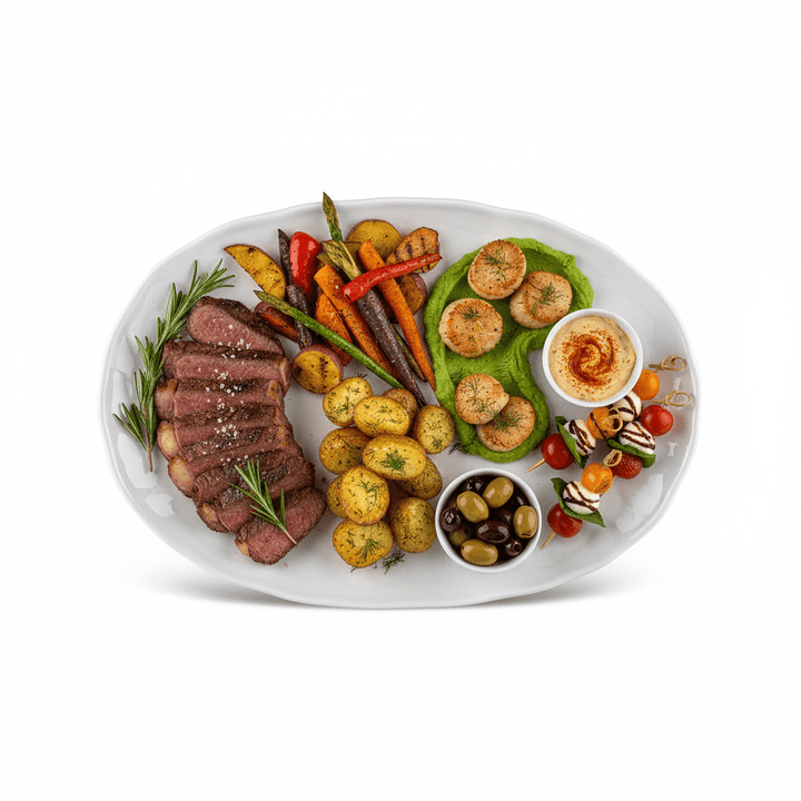 Karaca Bomonti Serveringsfad 31 cm | Hvid Porcelæn - Løven Home