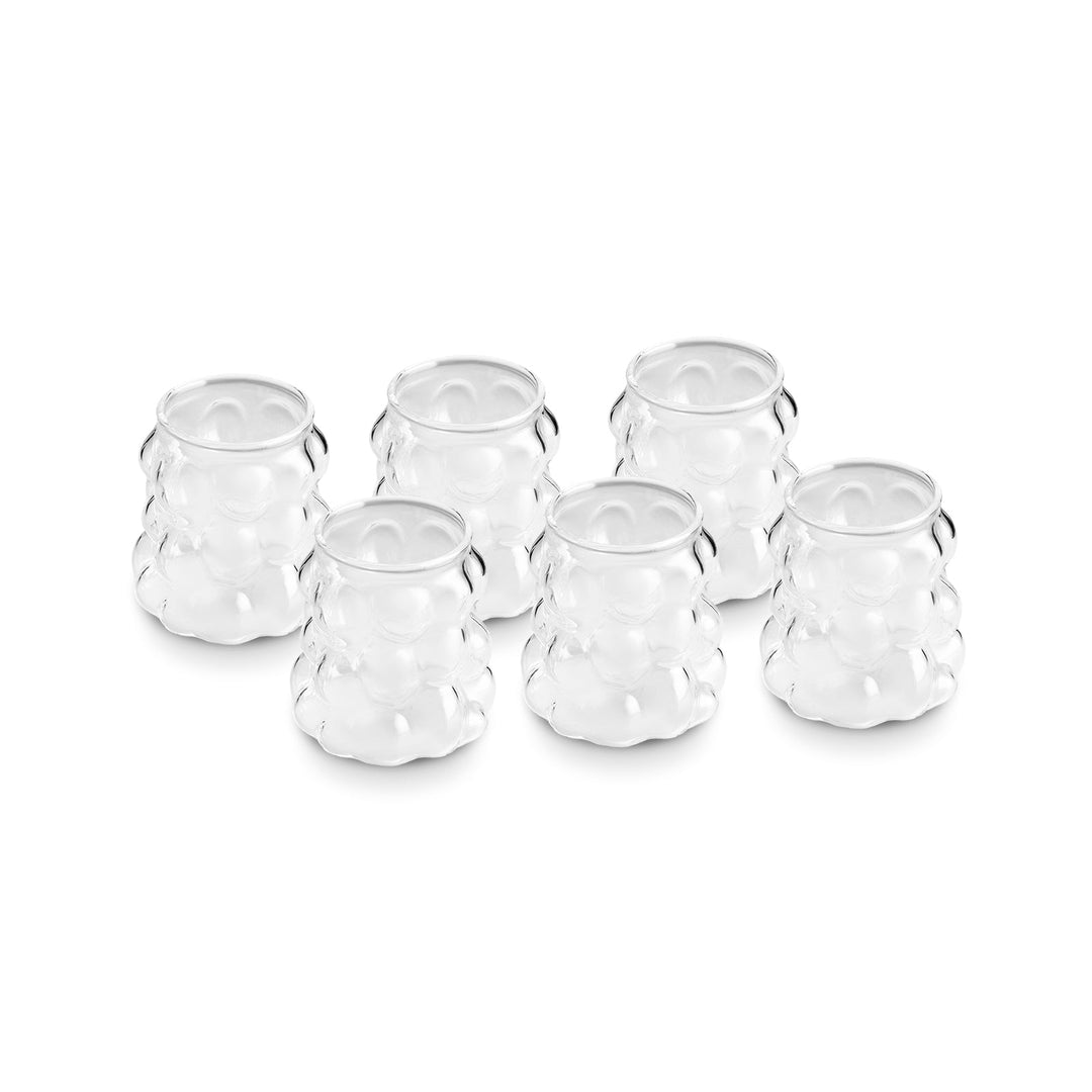 Karaca Bubble Glas – 6 stk. 90 ml - Løven Home