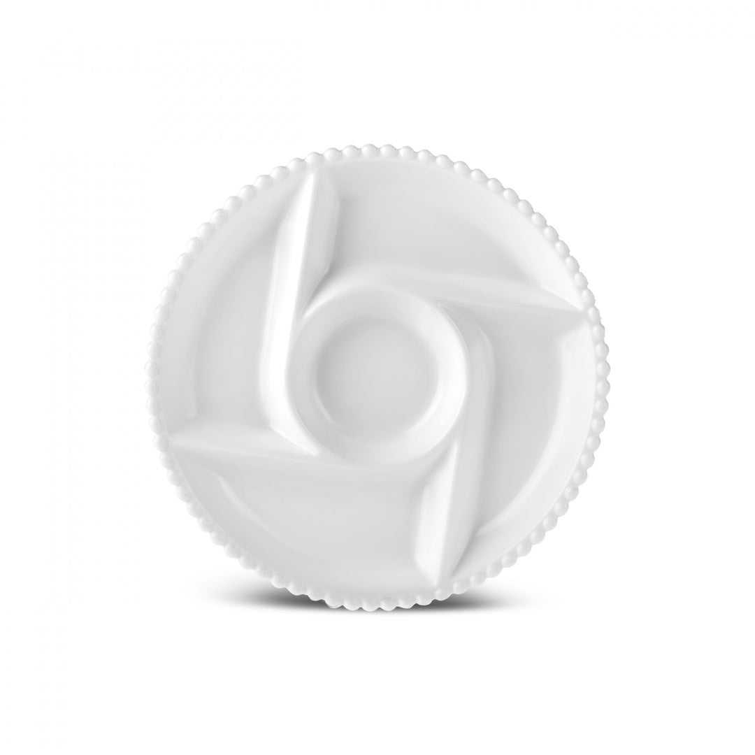 Karaca Carmen Perla Rund Serveringstallerken | 5 rum – 27 cm - Løven Home