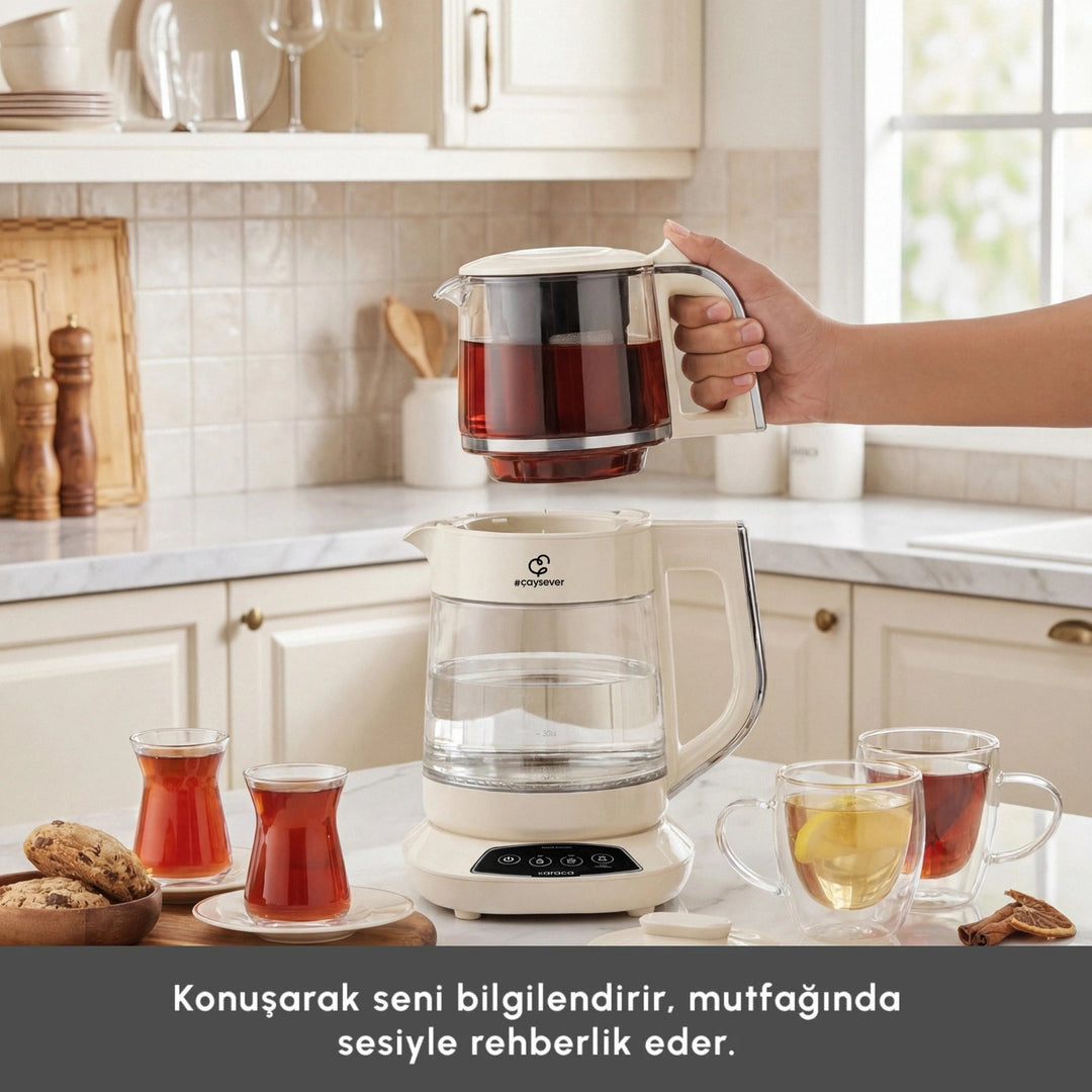 Karaca Çaysever 3-i-1 Talende Glasteemaskine – Starlight - Løven Home