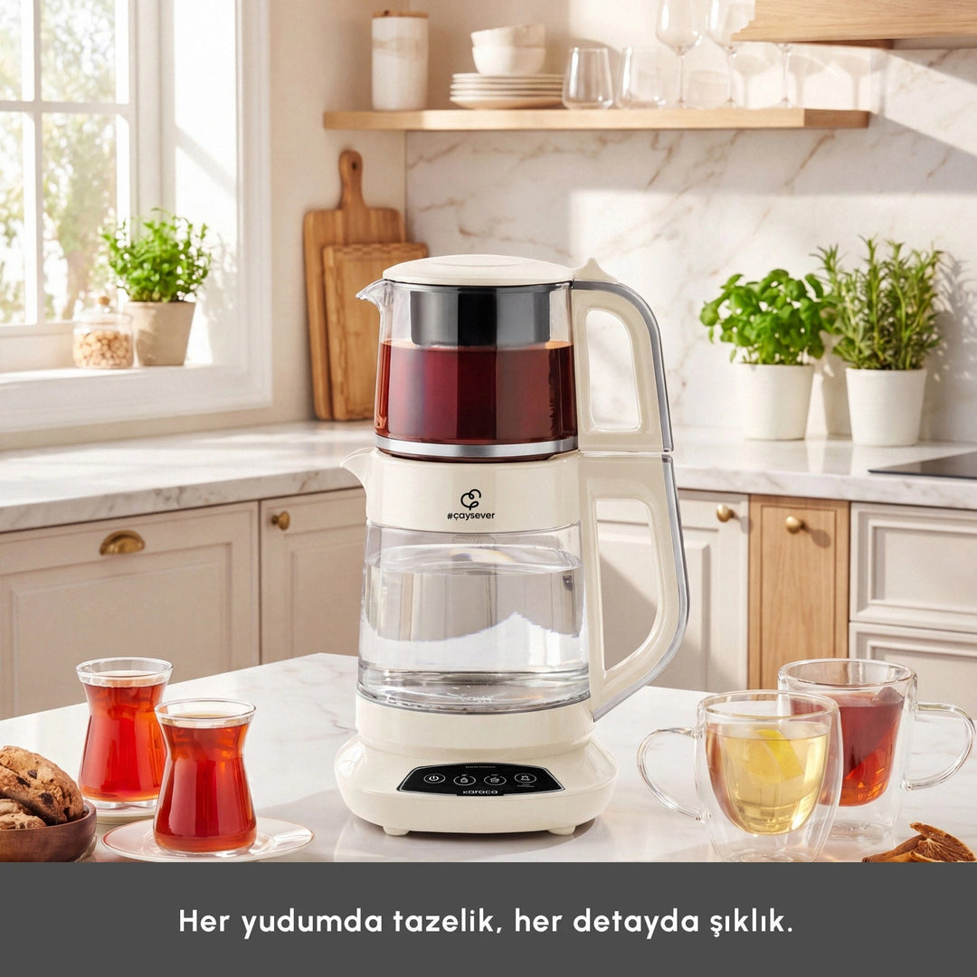 Karaca Çaysever 3-i-1 Talende Glasteemaskine – Starlight - Løven Home