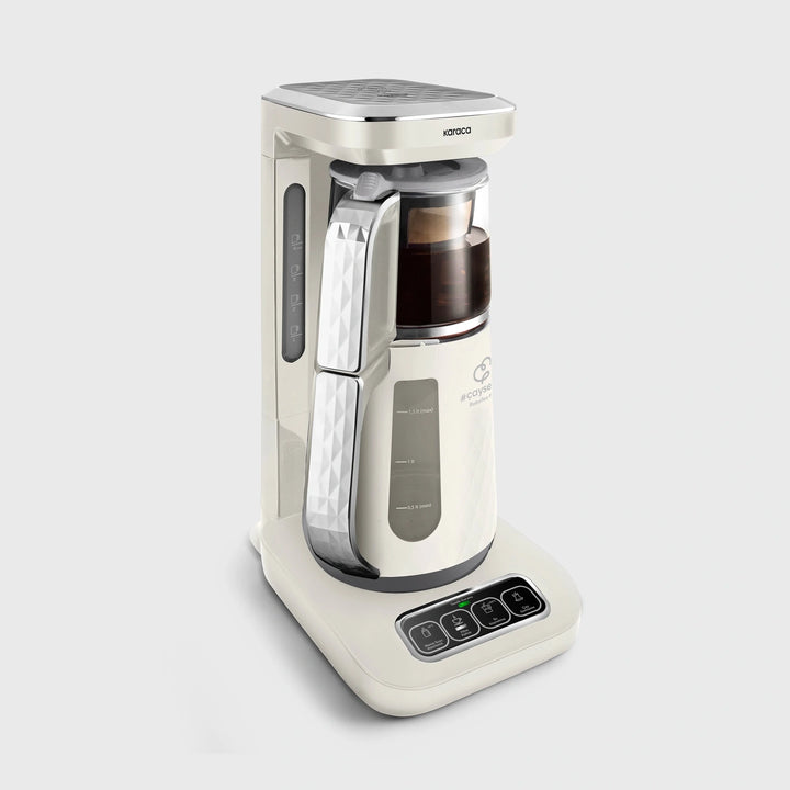 Karaca Çaysever Robotea Pro Quartz 4 - i - 1 talende te - og kaffemaskine – Creamy - Løven Home