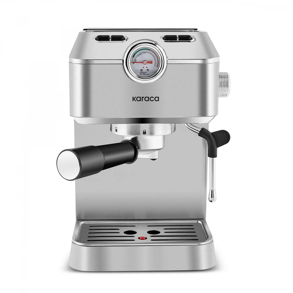 Karaca Coffee Art 1101 Kaffemaskine m/Mælkeskummer, 20 bar tryk, 1,5L 1100W - Løven Home