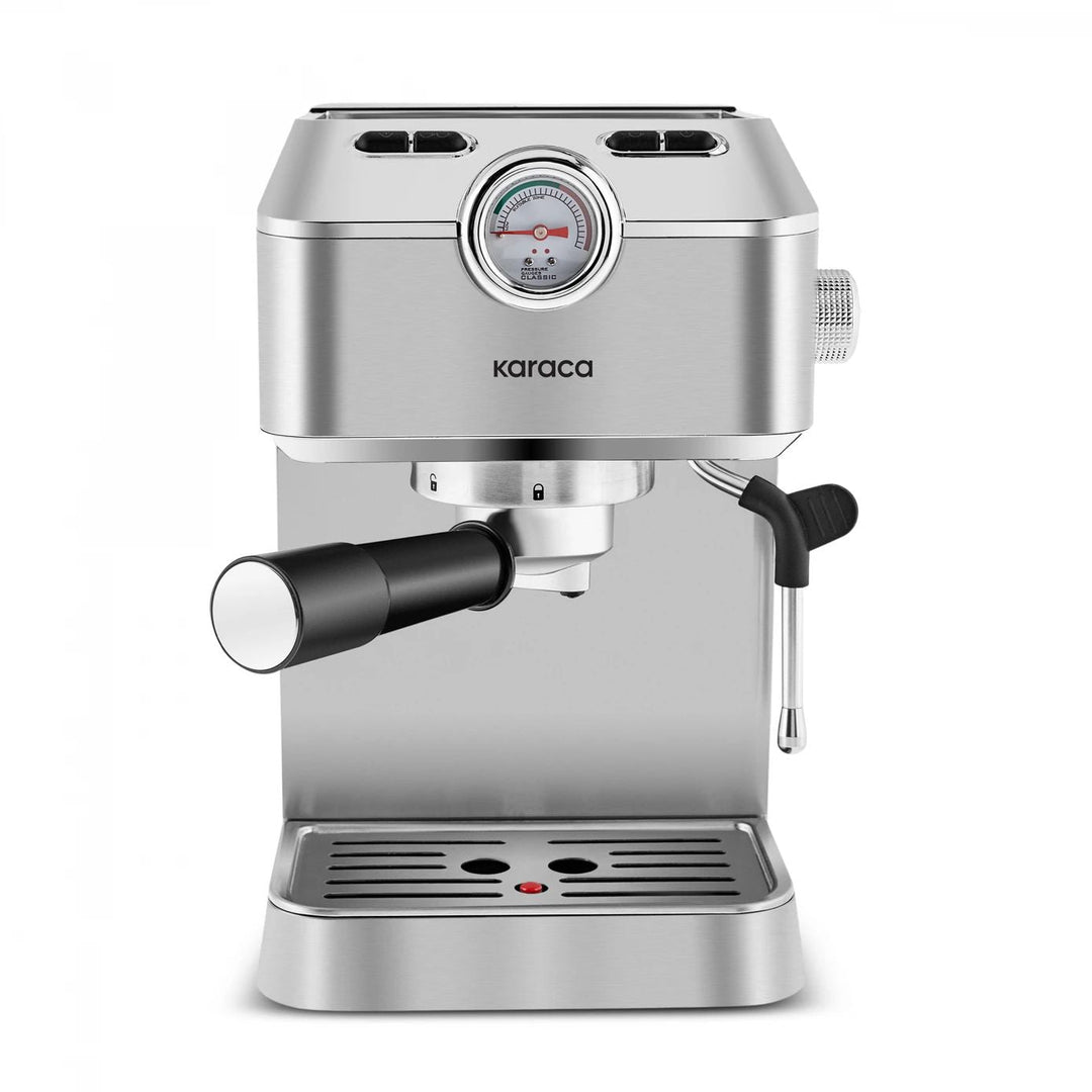 Karaca Coffee Art 1101 Kaffemaskine m/Mælkeskummer, 20 bar tryk, 1,5L 1100W - Løven Home