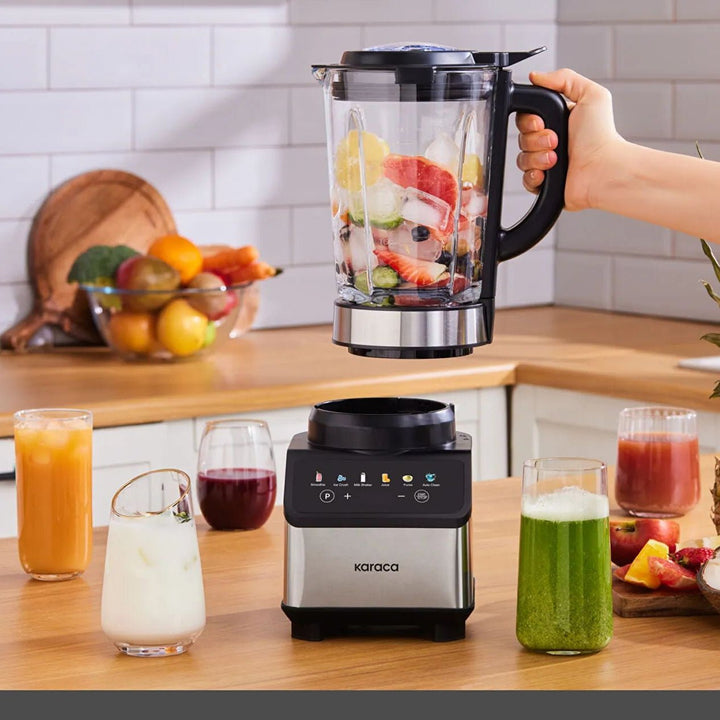 Karaca Color Touch Screen Smoothie Blender 1,5 L – 1200W - Sølv - Løven Home