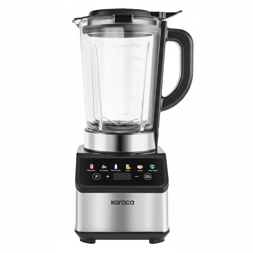 Karaca Color Touch Screen Smoothie Blender 1,5 L – 1200W - Sølv - Løven Home