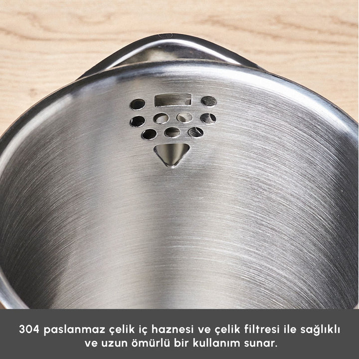 Karaca Cool Touch - 1502 Elektrisk digital temaskine – 2,5 liter | 1500W | Sort - Løven Home