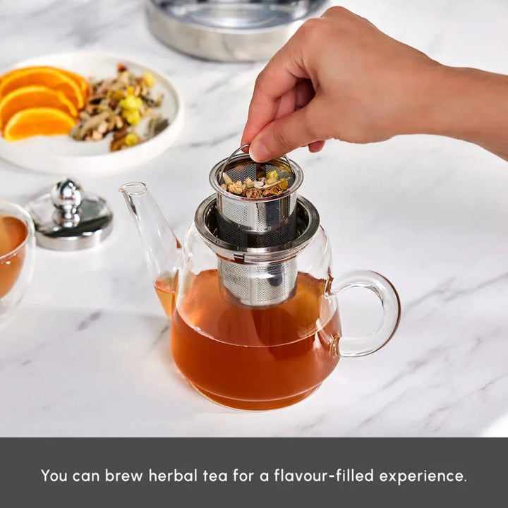 Karaca Dora Midi Tekande i Borosilikatglas - 2,25 Liter - Løven Home