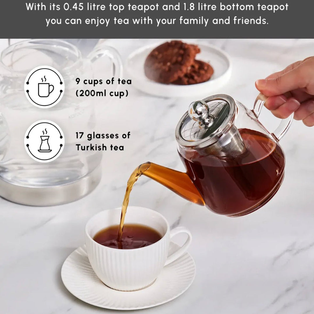 Karaca Dora Midi Tekande i Borosilikatglas - 2,25 Liter - Løven Home