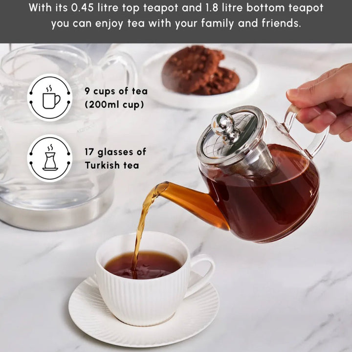 Karaca Dora Midi Tekande i Borosilikatglas - 2,25 Liter - Løven Home