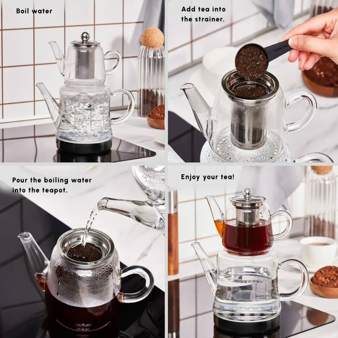 Karaca Dora Midi Tekande i Borosilikatglas - 2,25 Liter - Løven Home