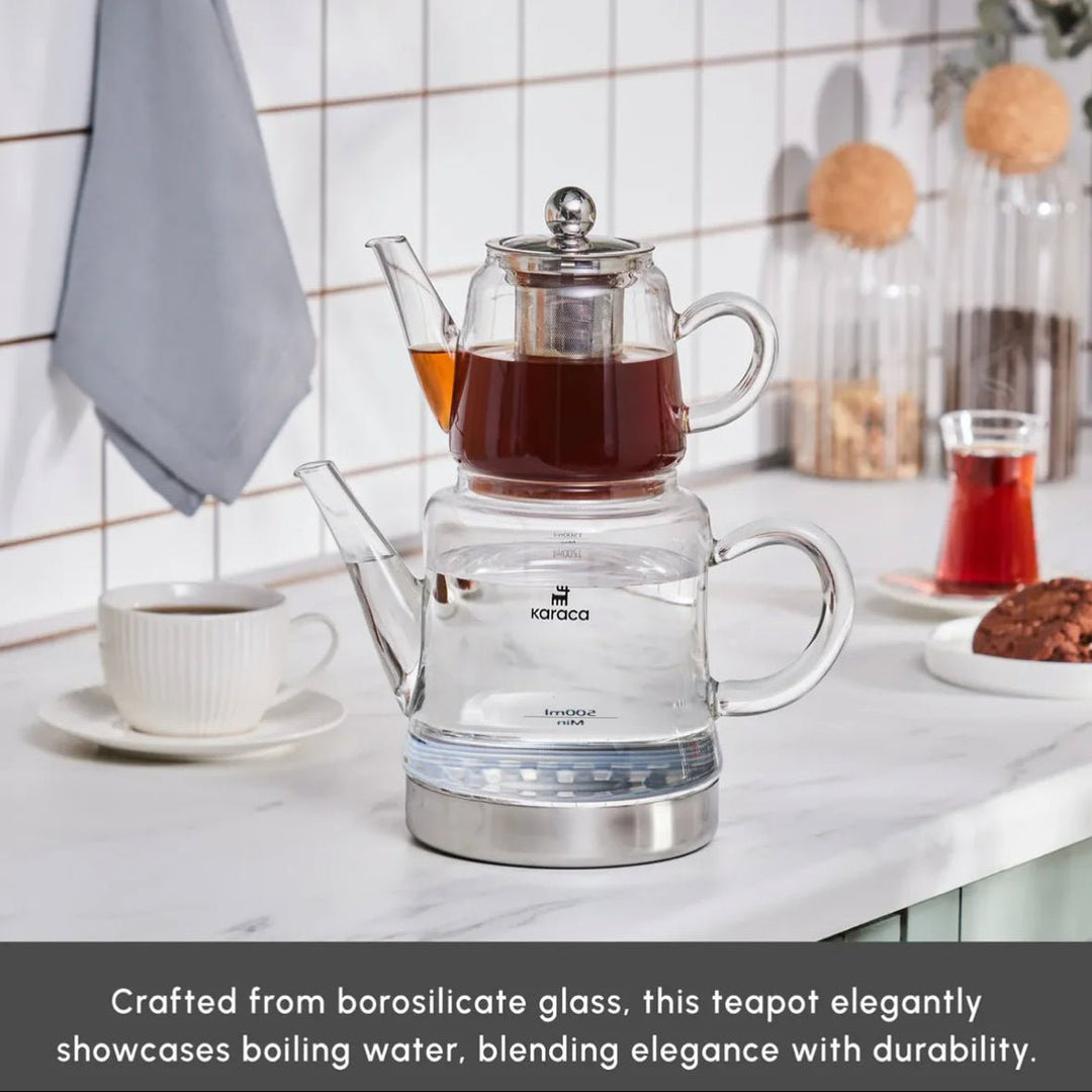 Karaca Dora Midi Tekande i Borosilikatglas - 2,25 Liter - Løven Home