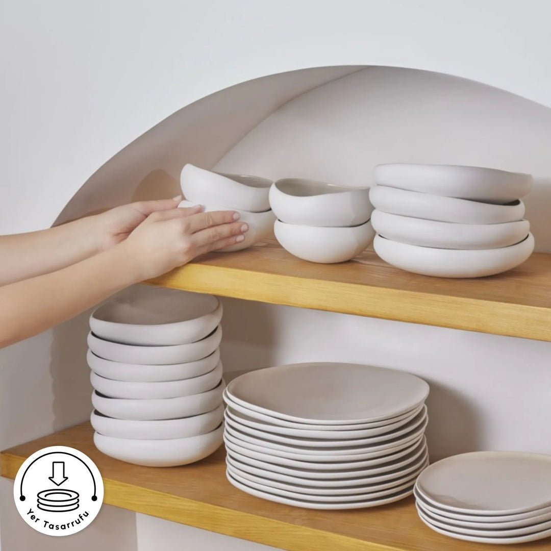 Karaca Earth Collection Cupid 55 dele - Spisestel til 12 personer - Løven Home