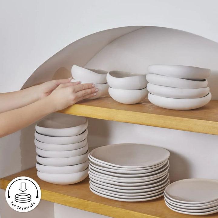 Karaca Earth Collection Cupid 55 dele - Spisestel til 12 personer - Løven Home