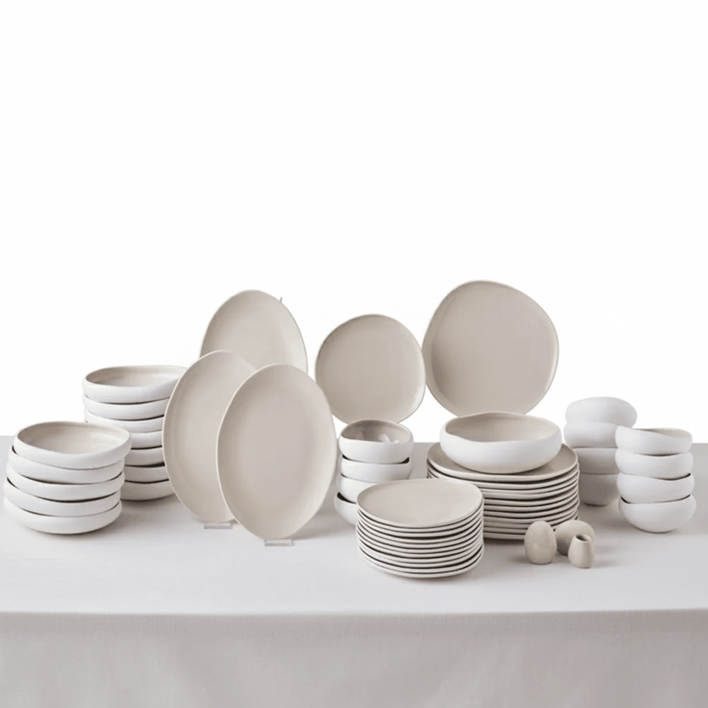 Karaca Earth Collection Cupid 55 dele - Spisestel til 12 personer - Løven Home