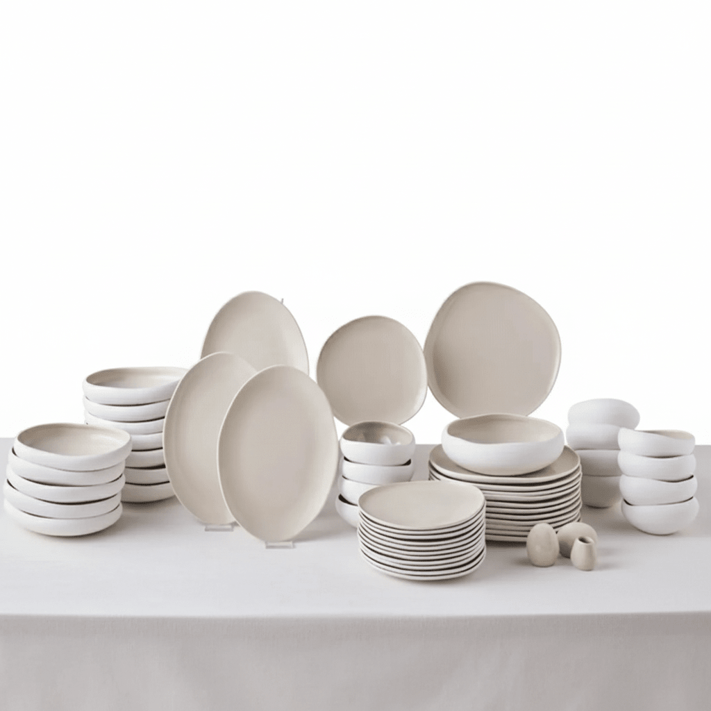 Karaca Earth Collection Cupid 55 dele - Spisestel til 12 personer - Løven Home