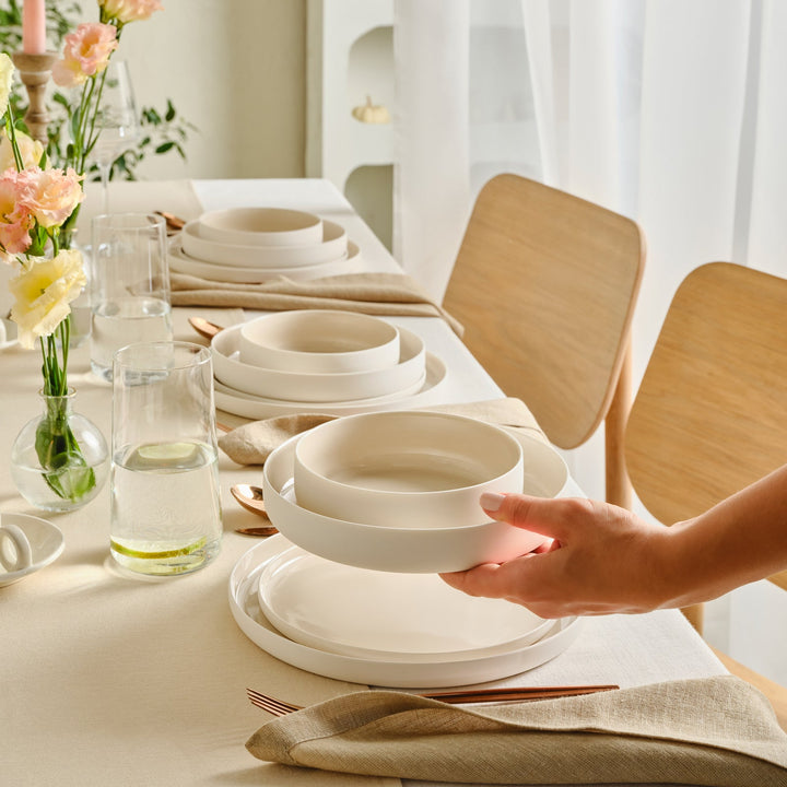 Karaca Earth Collection Finesse Spisestel til 6 personer | Beige - Løven Home