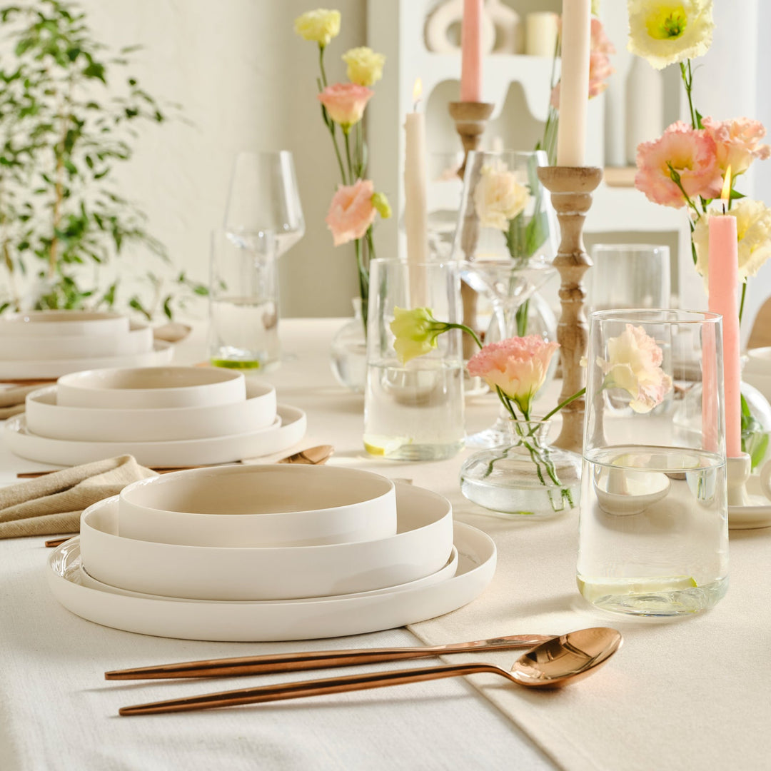 Karaca Earth Collection Finesse Spisestel til 6 personer | Beige - Løven Home