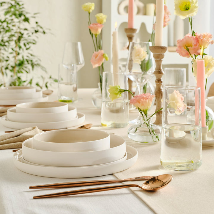 Karaca Earth Collection Finesse Spisestel til 6 personer | Beige - Løven Home