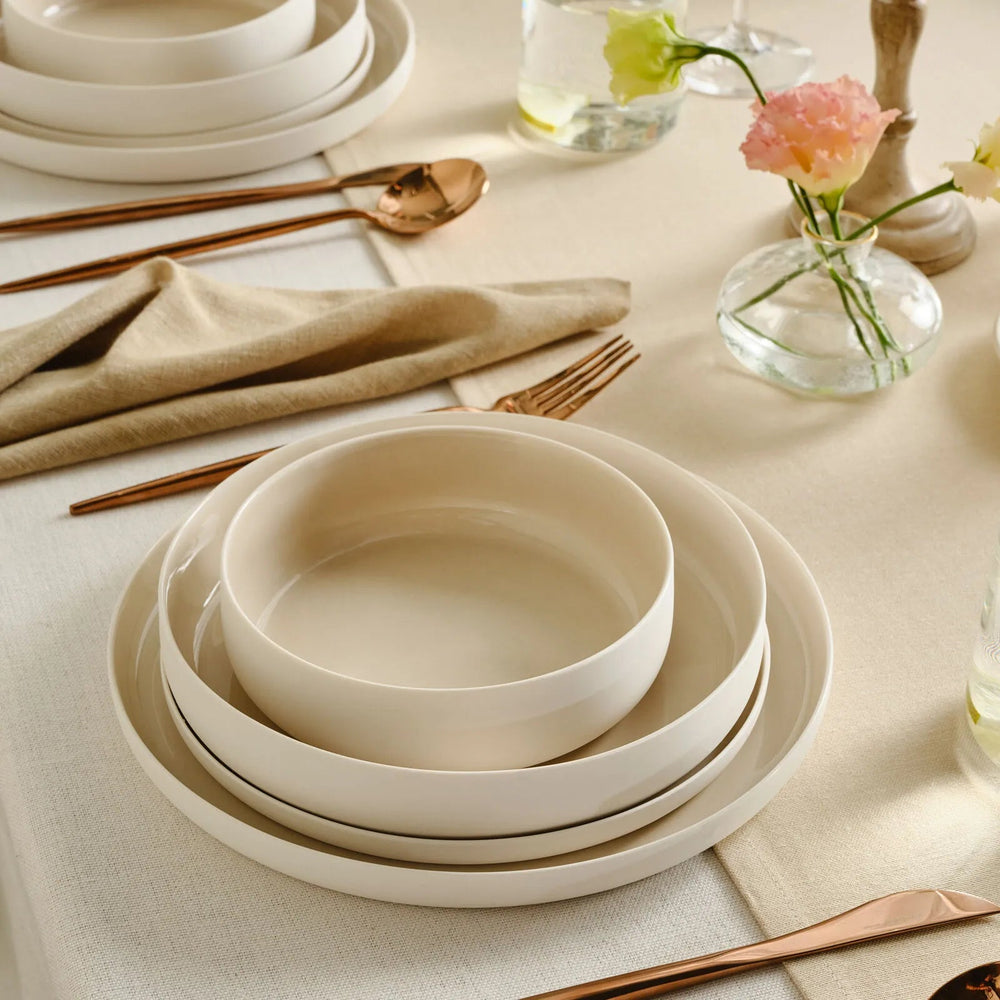 Karaca Earth Collection Finesse Spisestel til 6 personer | Beige - Løven Home