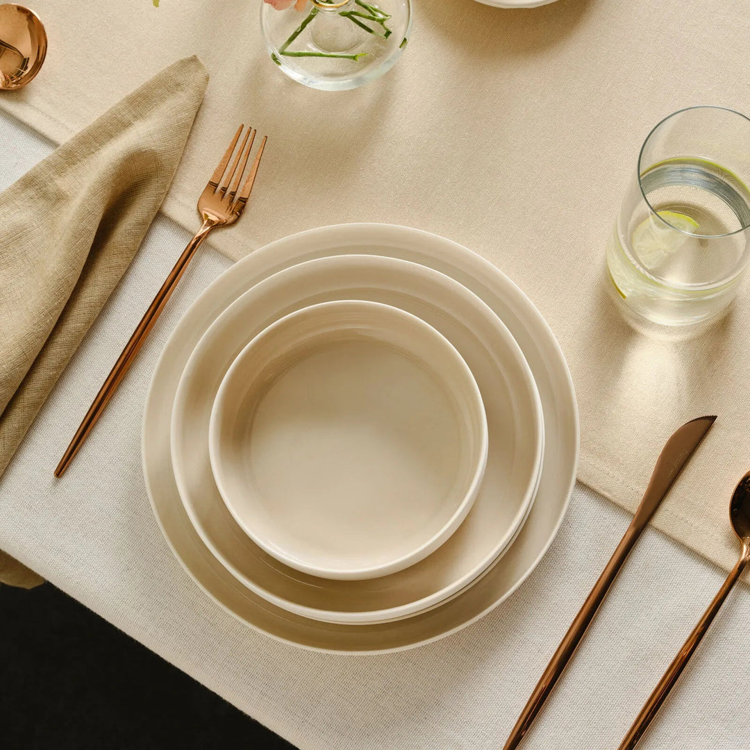 Karaca Earth Collection Finesse Spisestel til 6 personer | Beige - Løven Home