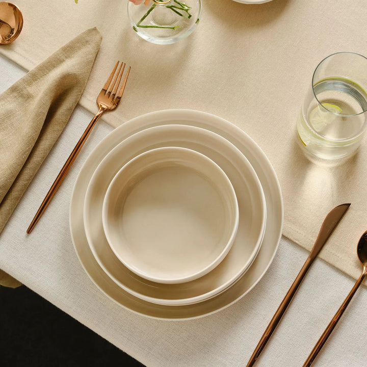 Karaca Earth Collection Finesse Spisestel til 6 personer | Beige - Løven Home