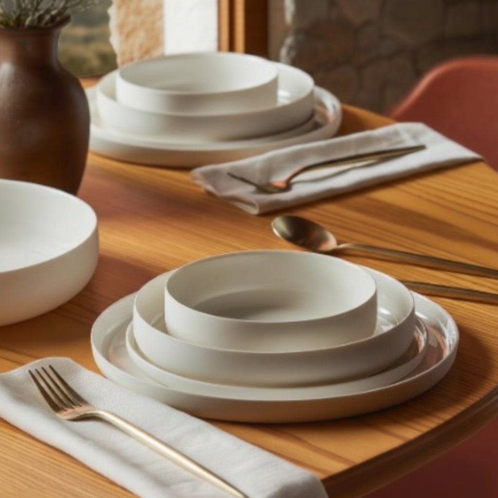 Karaca Earth Collection Matte Glaze 55 Dele Spisestel til 12 Personer - Løven Home