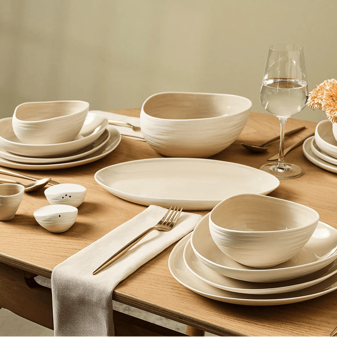 Karaca Earth Collection Rise – 55 dele Middagsservice til 12 personer - Løven Home