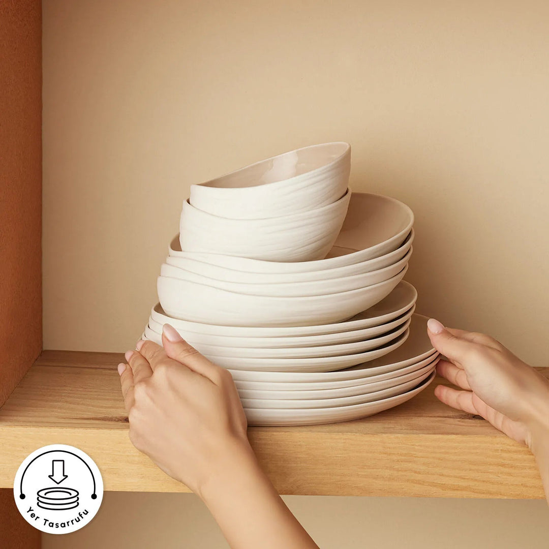 Karaca Earth Collection Rise – 55 dele Middagsservice til 12 personer - Løven Home