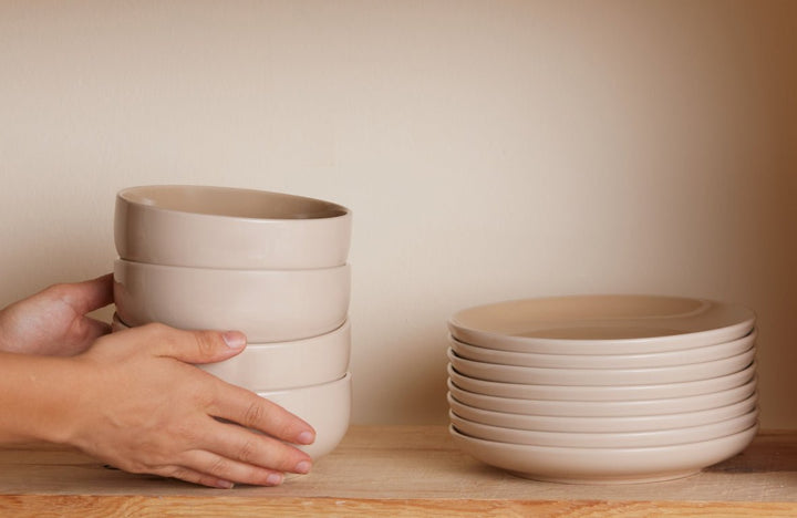 Karaca Earth Collection Terra – 36 dele Middagsservice til 8 personer, Beige - Løven Home