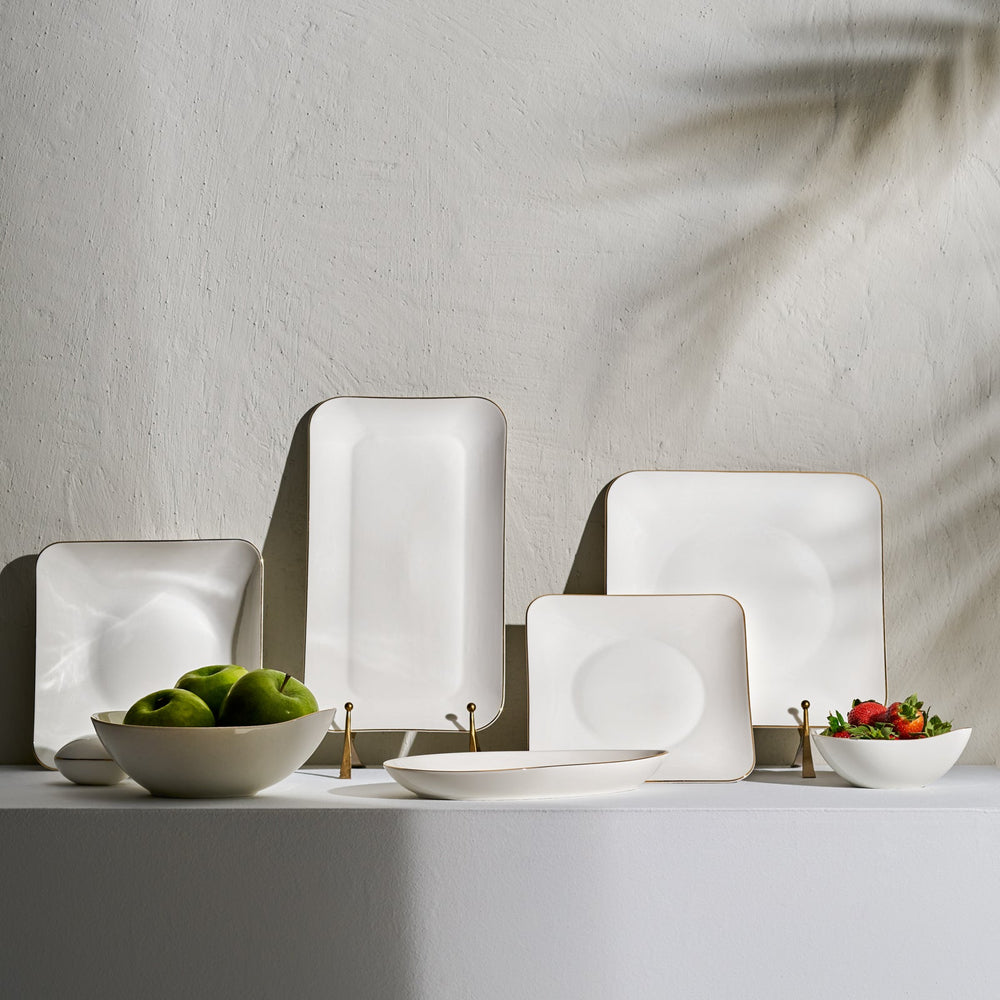 Karaca Elinor Porcelænssæt Guldkant - 24 dele 6 personer - Løven Home