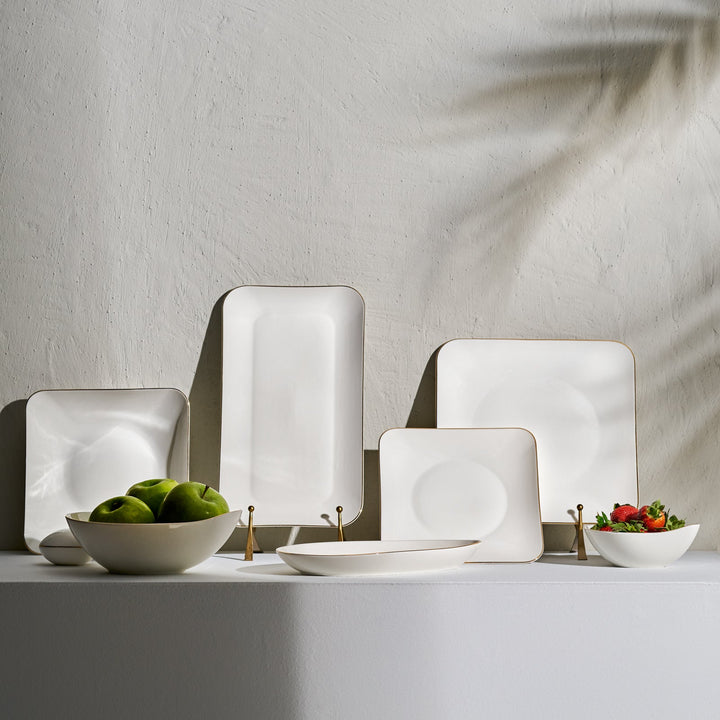 Karaca Elinor Porcelænssæt Guldkant - 24 dele 6 personer - Løven Home