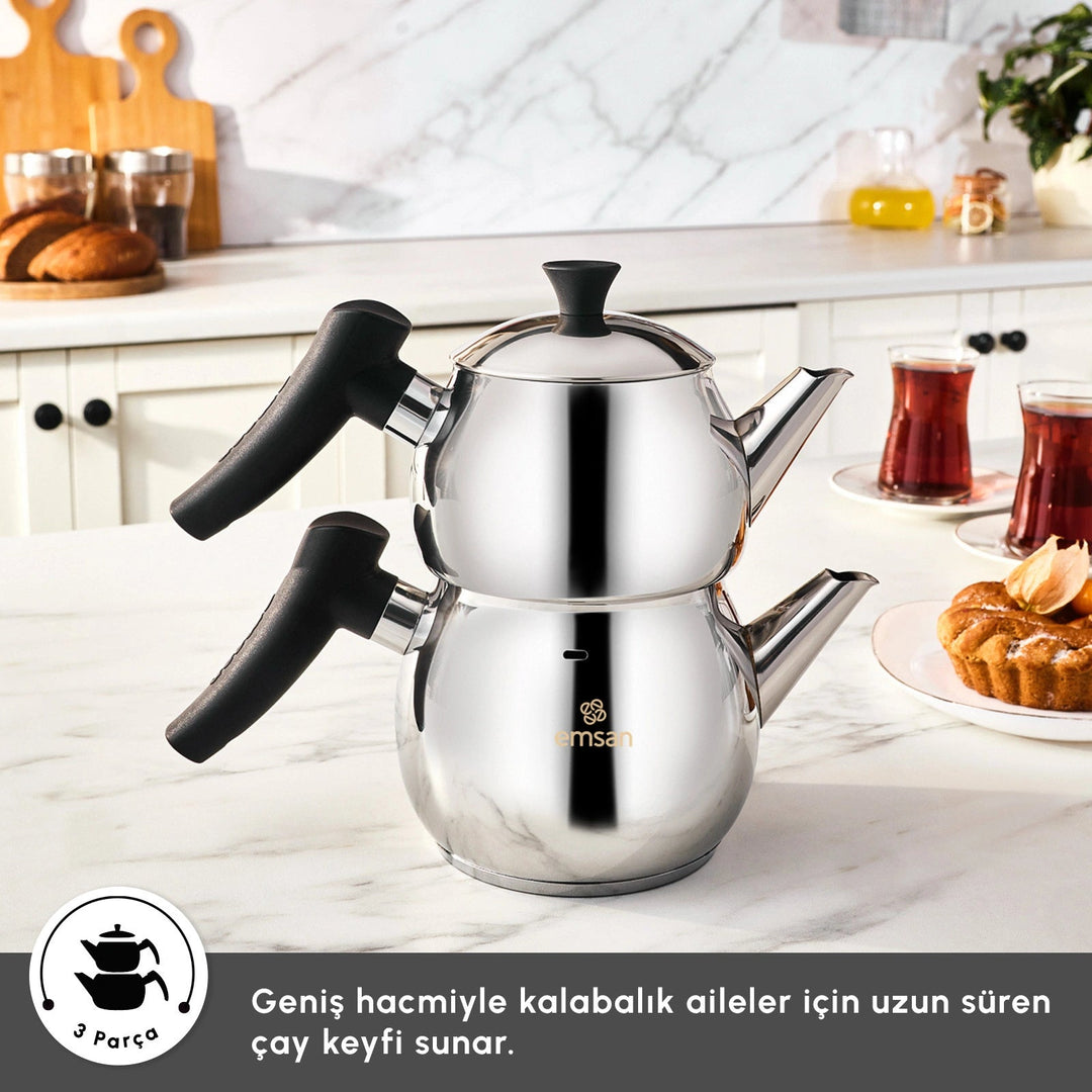 Karaca Emsan - Alim Maxi Tekandesæt - 1,5 L &amp; 2,5 L - Løven Home