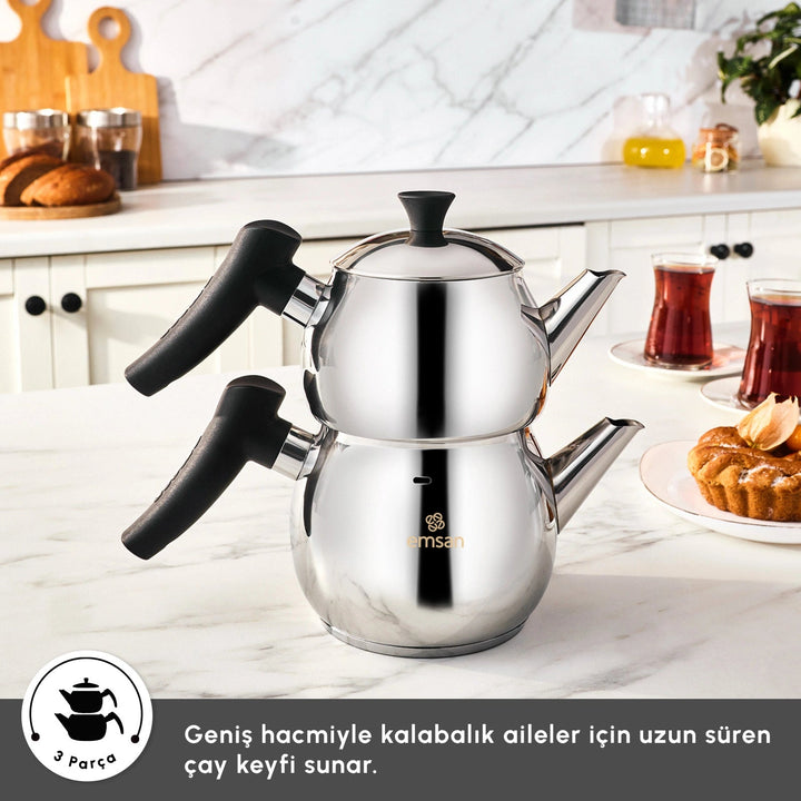 Karaca Emsan - Alim Maxi Tekandesæt - 1,5 L &amp; 2,5 L - Løven Home