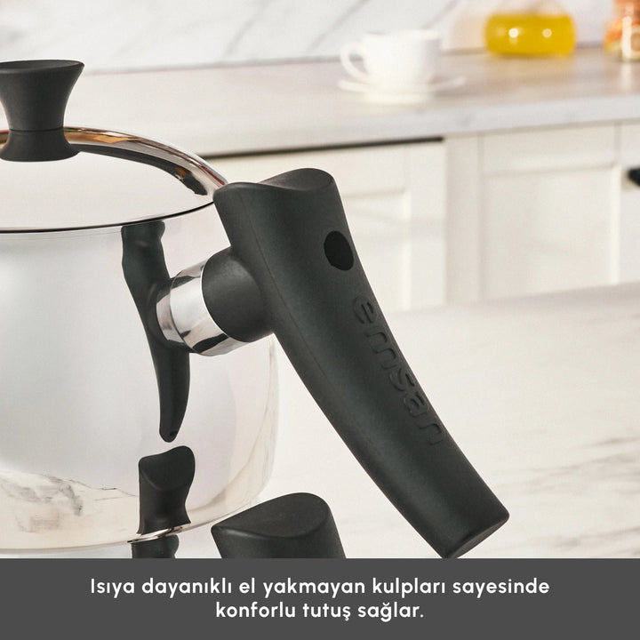Karaca Emsan - Alim Maxi Tekandesæt - 1,5 L &amp; 2,5 L - Løven Home