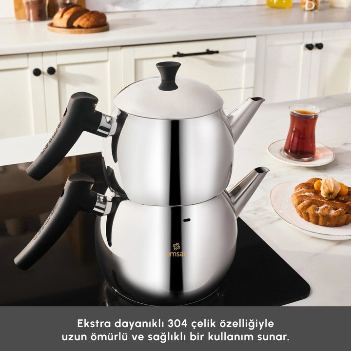 Karaca Emsan - Alim Maxi Tekandesæt - 1,5 L &amp; 2,5 L - Løven Home