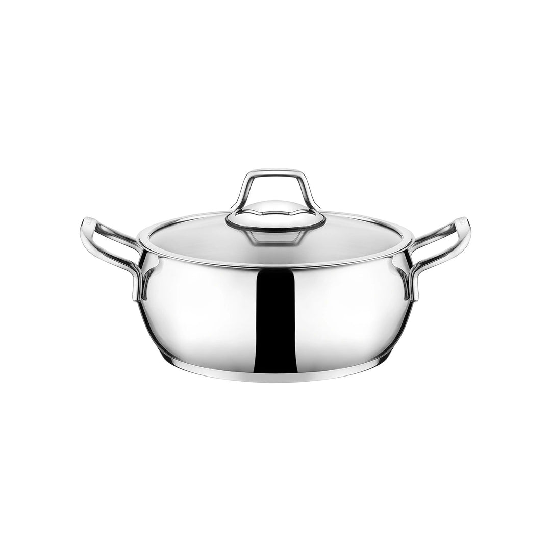 Karaca Emsan Cemre – 8 dele Induktionskompatibelt Grydesæt i Rustfrit Stål - Løven Home