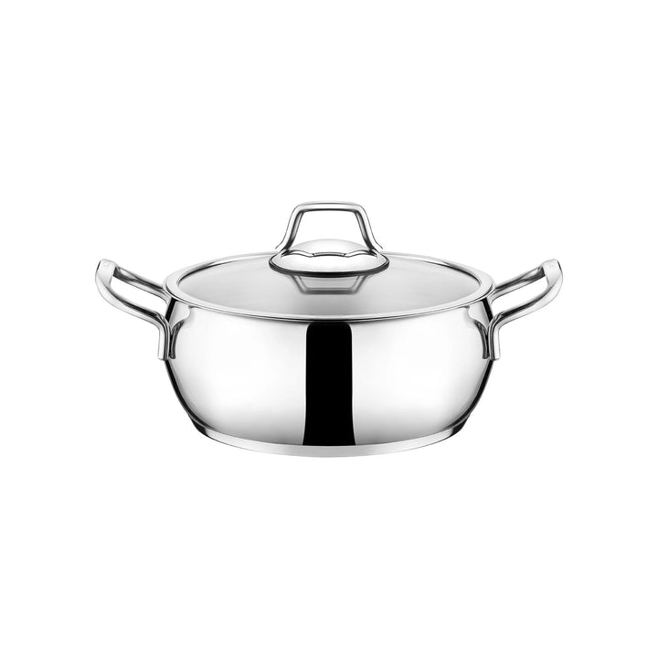 Karaca Emsan Cemre – 8 dele Induktionskompatibelt Grydesæt i Rustfrit Stål - Løven Home