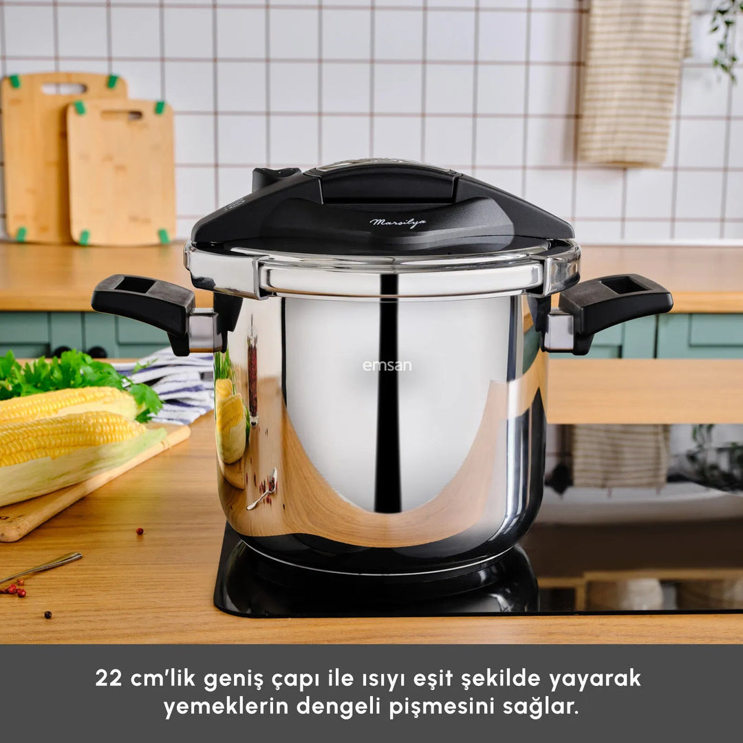 Karaca - Emsan Marsilya - Induktionsbaseret Trykkoger - 5 liter - Løven Home