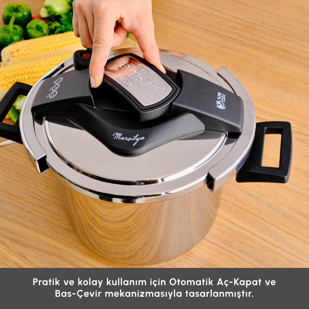 Karaca - Emsan Marsilya - Induktionsbaseret Trykkoger - 5 liter - Løven Home