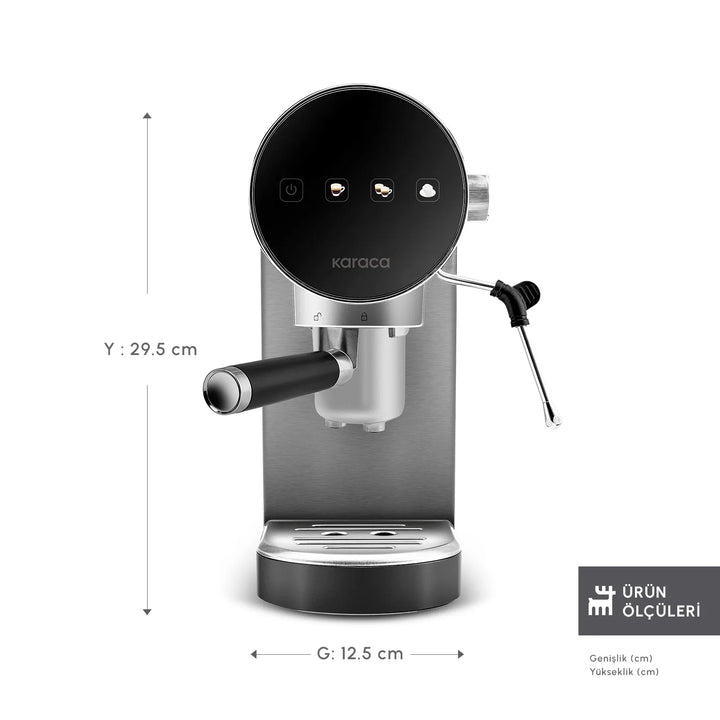 Karaca Espresso Maskine Art Digital Inox - Løven Home