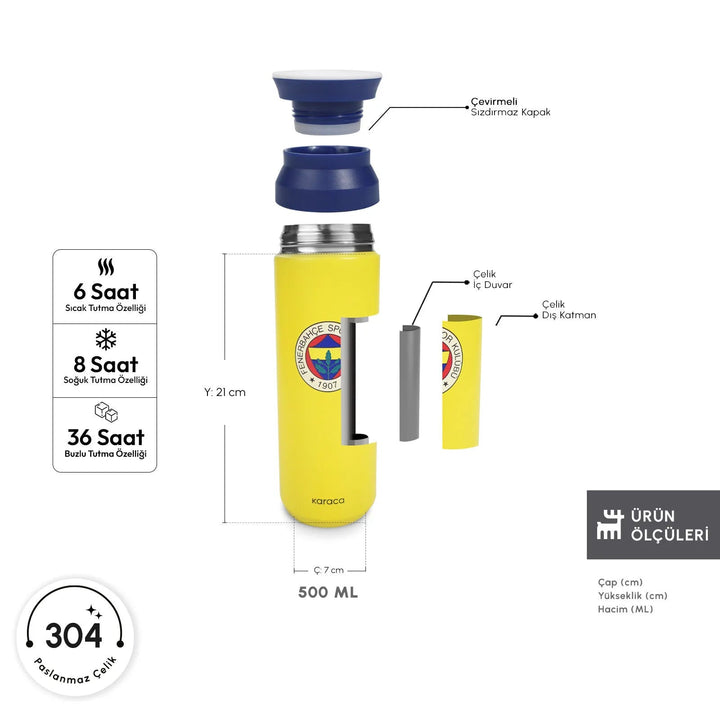 Karaca Fenerbahce termoflaske – 500 ml - Løven Home