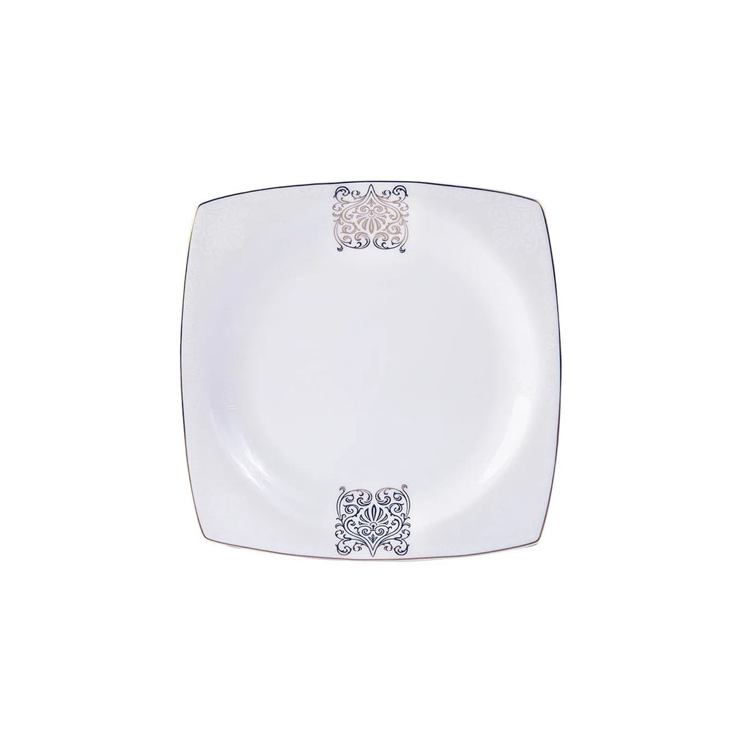 Karaca Fine Bone Lotus 41 - delt Middagssæt til 8 Personer – Kvadratisk - Løven Home