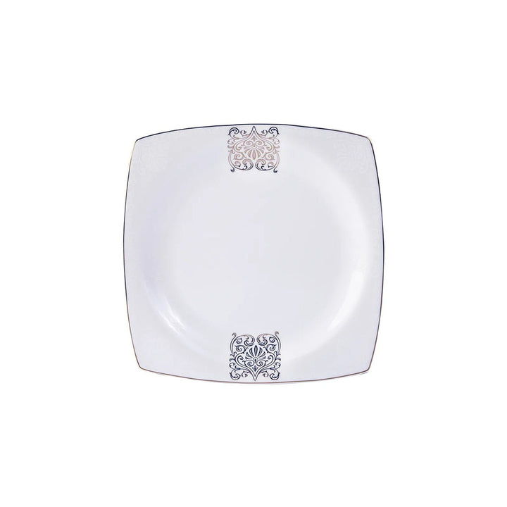 Karaca Fine Bone Lotus 41 - delt Middagssæt til 8 Personer – Kvadratisk - Løven Home