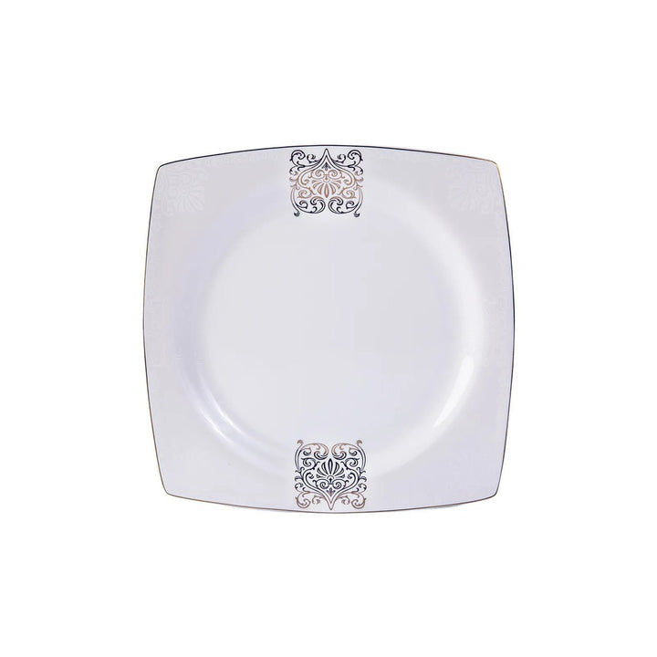 Karaca Fine Bone Lotus 41 - delt Middagssæt til 8 Personer – Kvadratisk - Løven Home